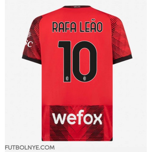 Camiseta AC Milan Rafael Leao #10 Primera Equipación 2023-24 manga corta